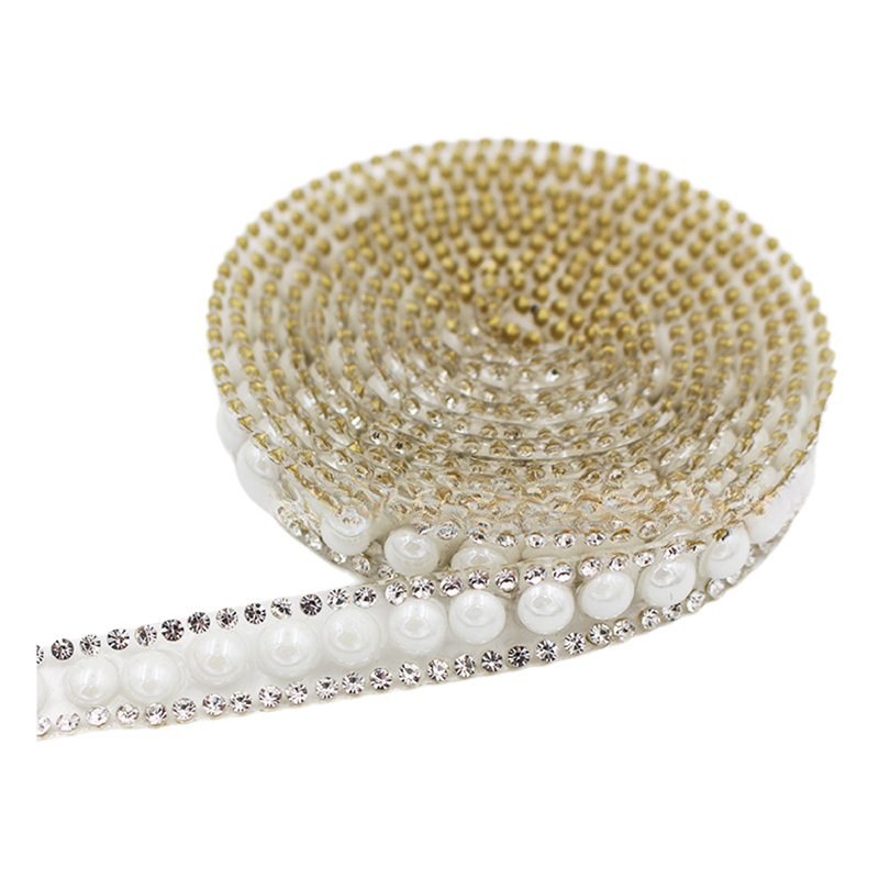 Embellishment Glue Craft - Diy Rhinestone Decorative Strips Ceramic Pearls