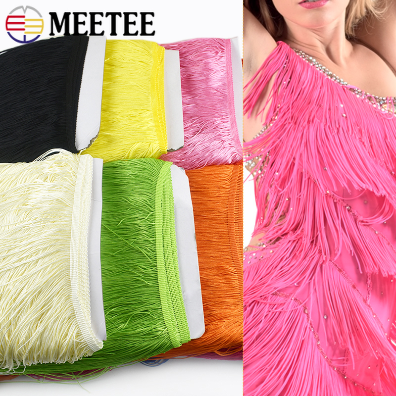 Beaded Trim Fringe - 5/10Yards 15cm Tassel Fringe Trim Polyester