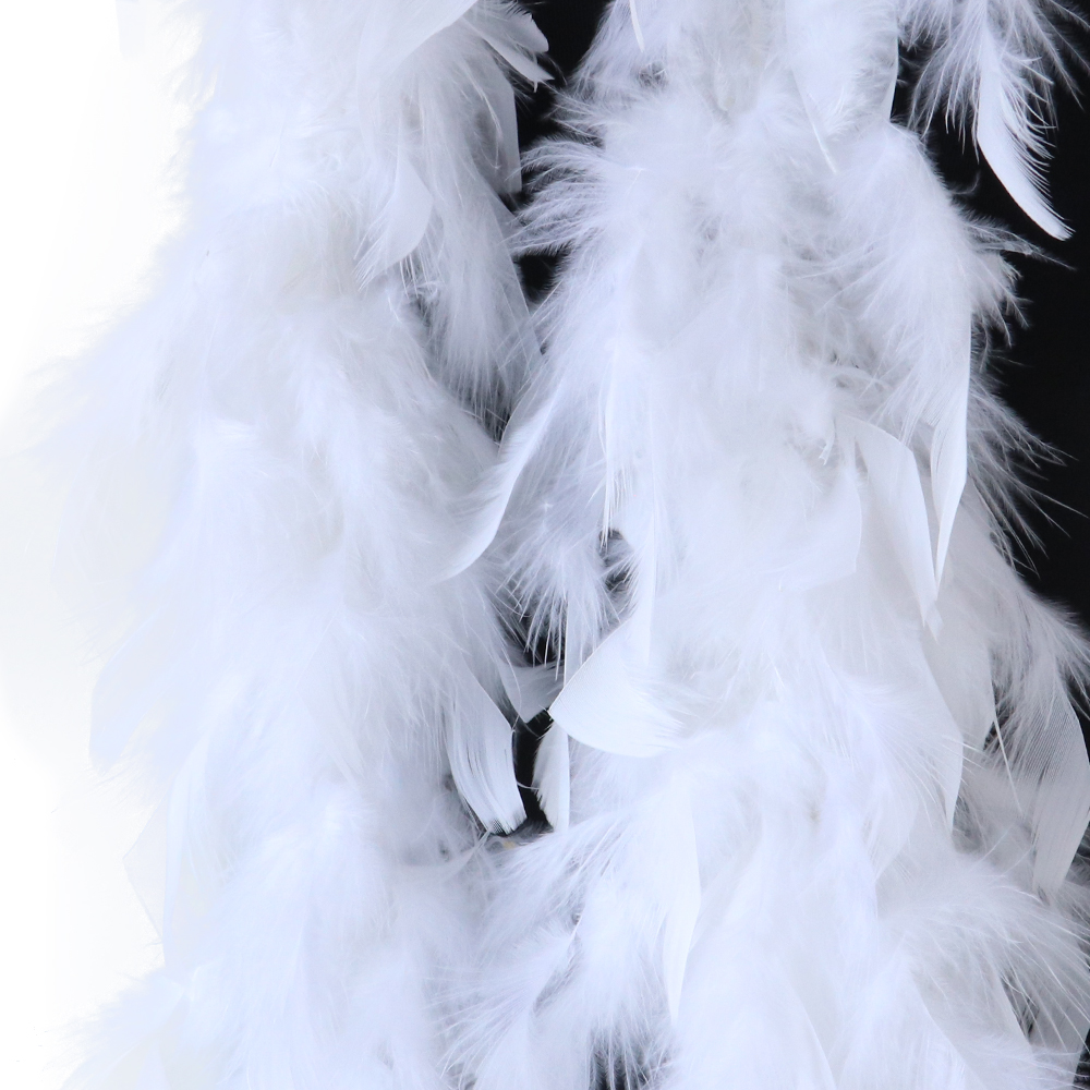 Feather Trim Marabou - 2 Yards Fluffy White Feather Boa