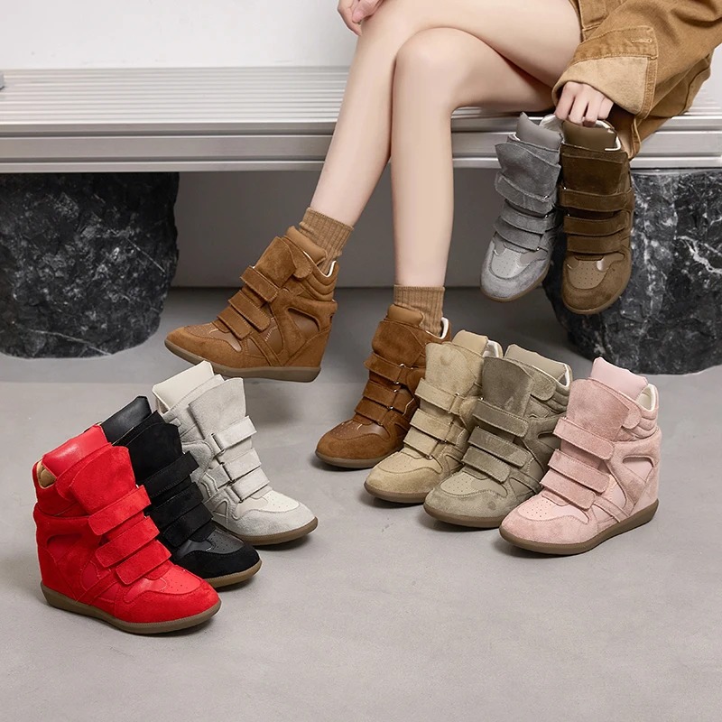Guipure Lace Panel - Women Ankle Boots Genuine Leather 8CM