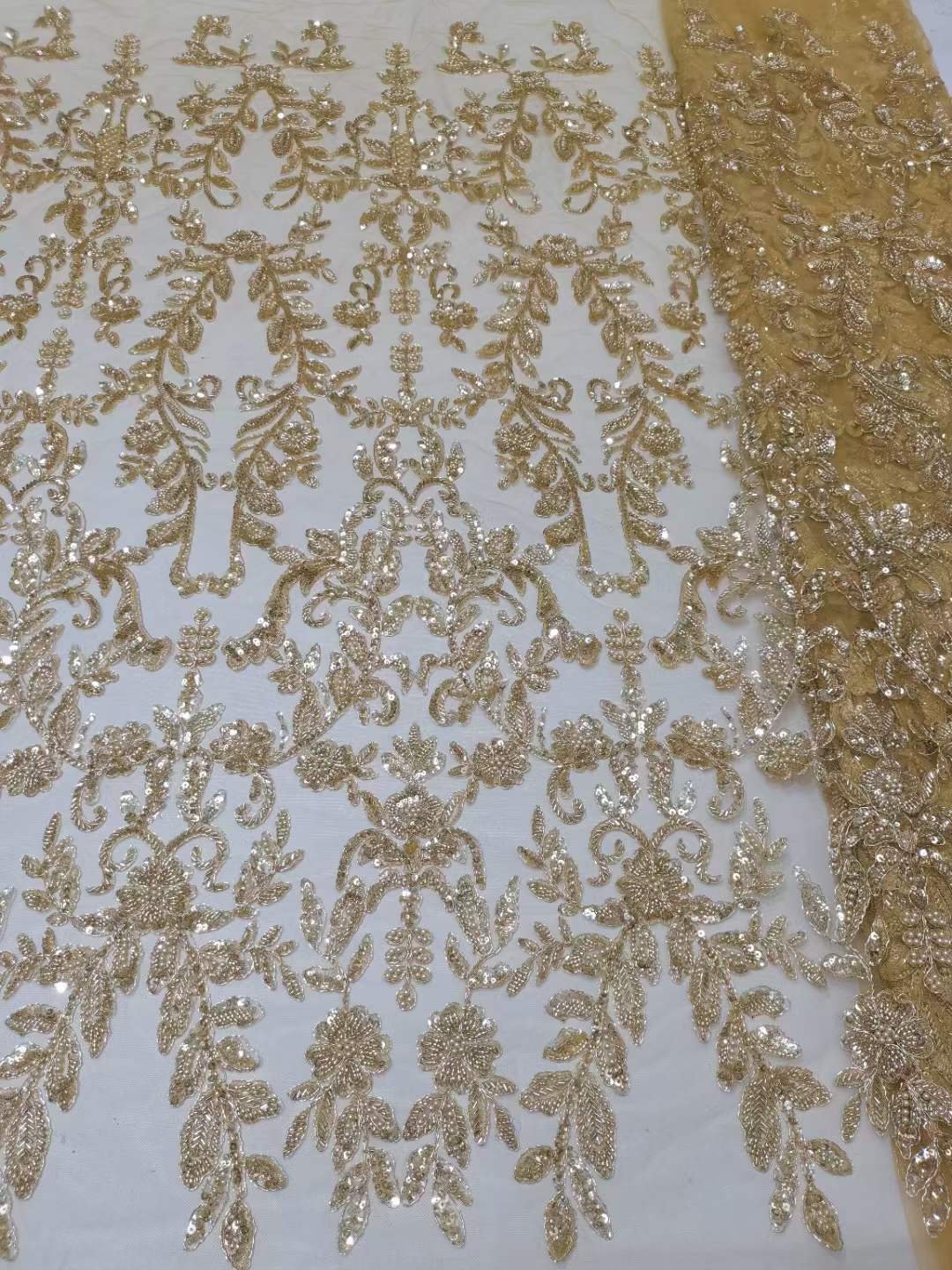 Crystal Mesh Fabric - Custom Made Evening Party Gown Sequin