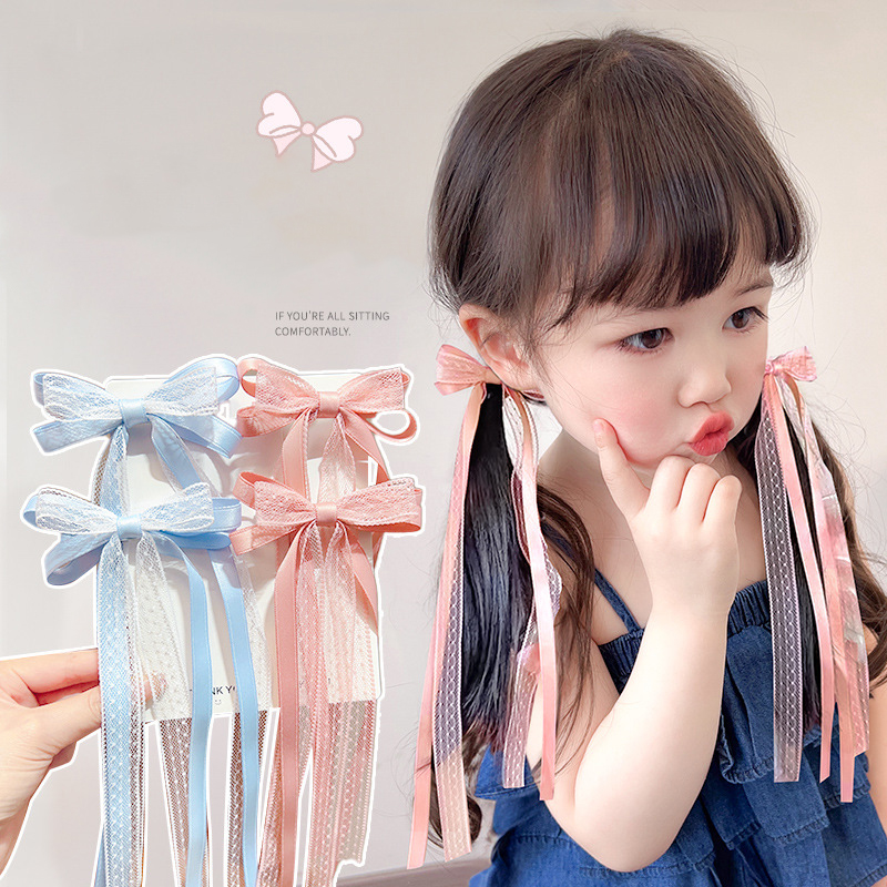 Tassel Fringe Trim - Sweet Children Bowknot Hairpins Princess Girl