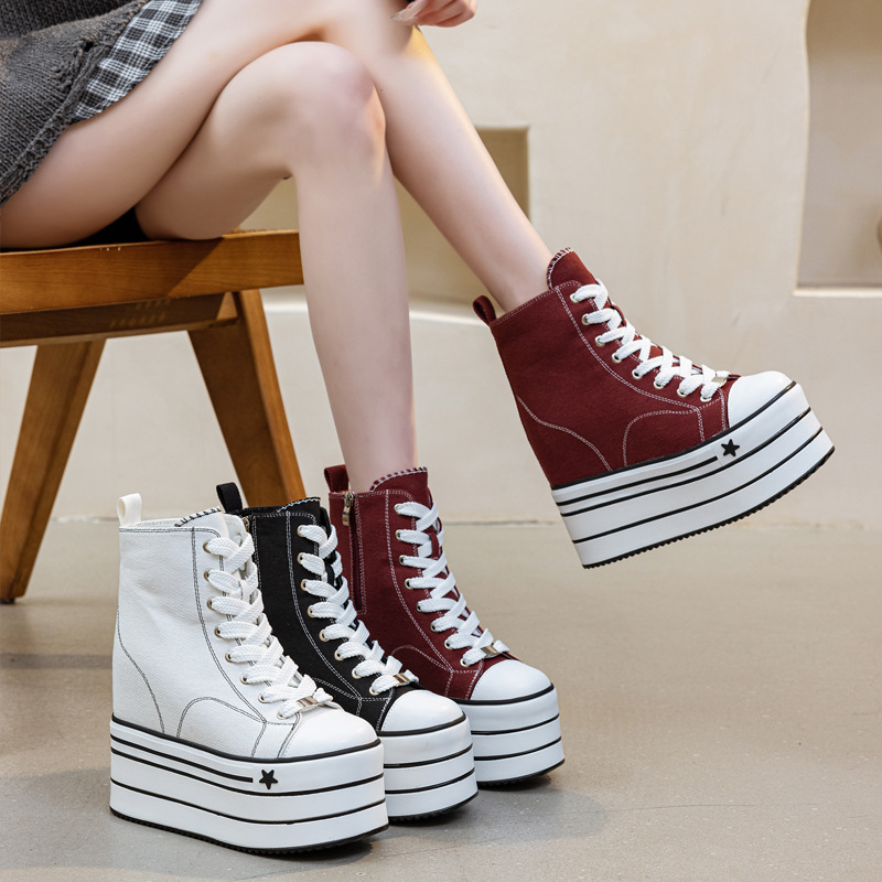 Guipure Lace Panel - Custom 16cm High Heel Platform Women