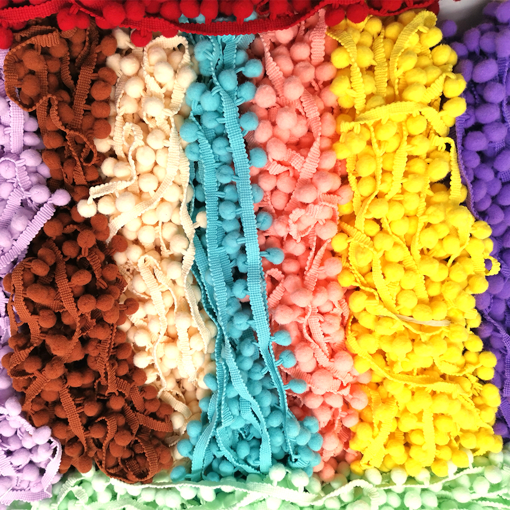Fringe Ribbon Sewing - 1-5yard Pom pom Fringe Lace Ribbon