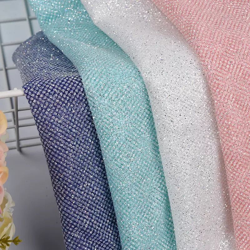 Crystal Mesh Fabric - Glitter Sequin Mesh Fabric for DIY