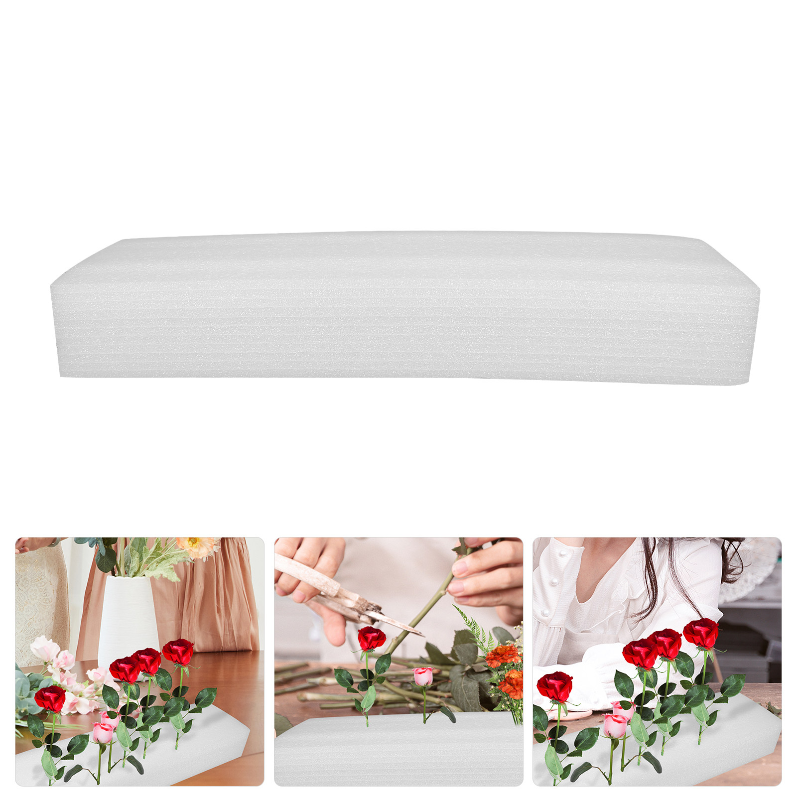 Embellishment Crafts - Foam Blocks for Crafts 50cm White