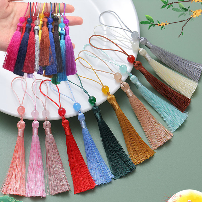 Beaded Trim Fringe - 5-100Pcs Bookmark Beaded Tassels Polyester Tassel