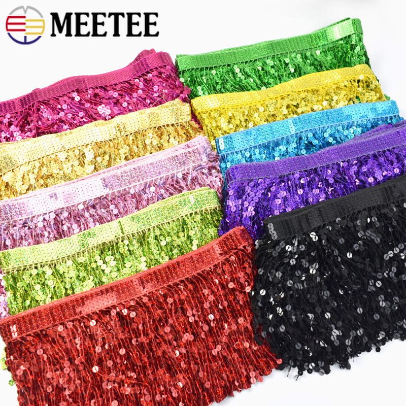 Beaded Trim Fringe - 1-5Meters 16cm Beaded Tassel Fringe for