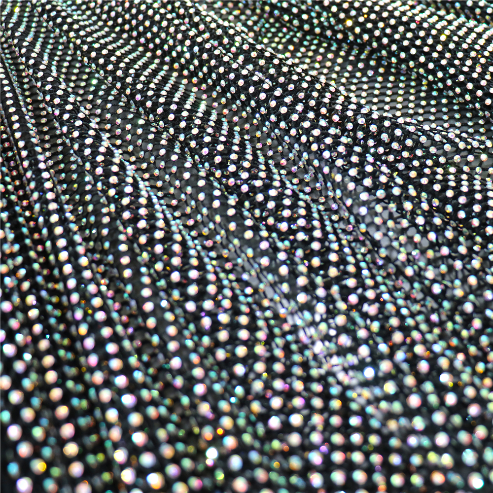 Crystal Mesh Fabric - Fashion DIY AB Color Rhinestone Mesh