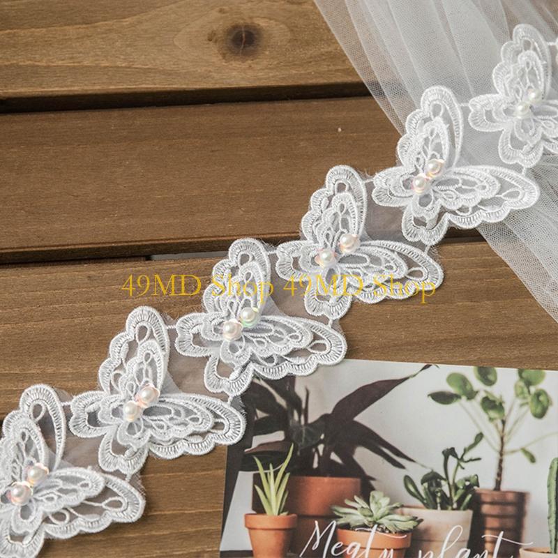 Lace Ribbon Trim - 49MD 1 Yard Bowknot for Butterfly