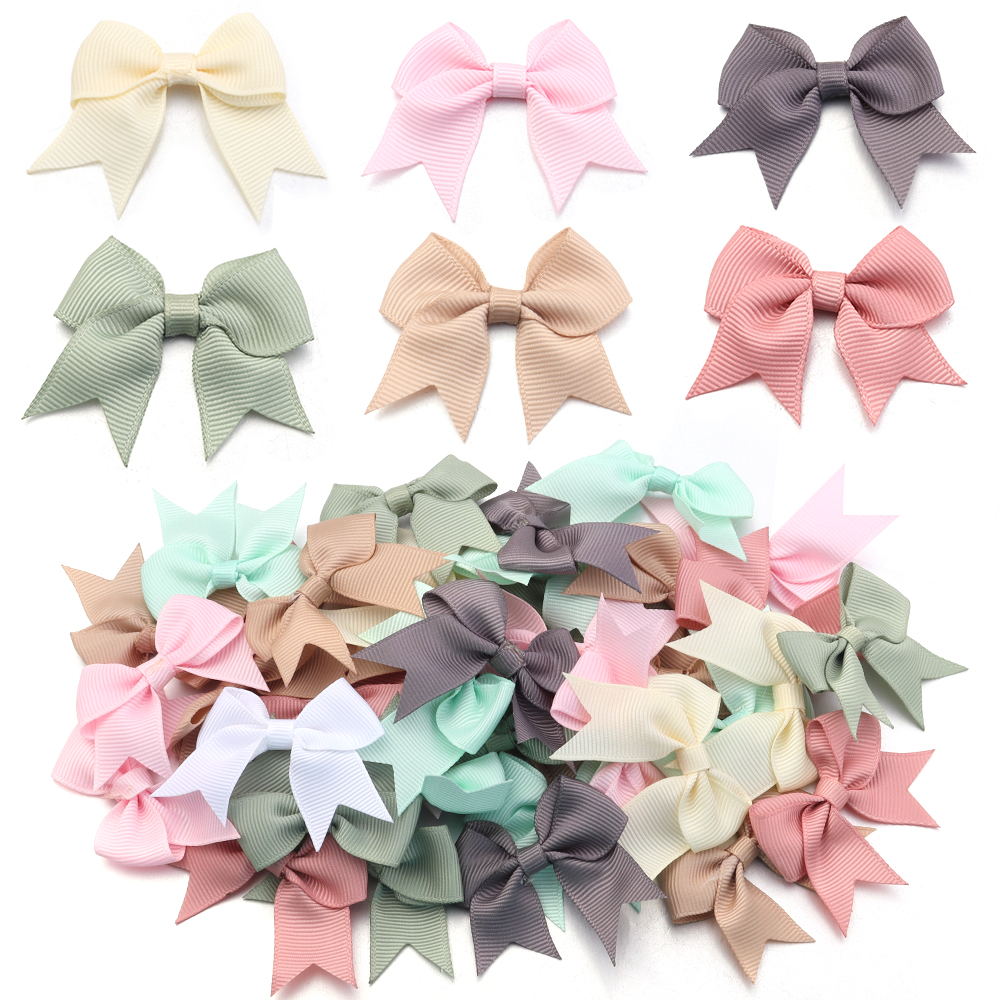 Embellishment Crafts - 20Pcs 4x6cm Satin Ribbon Bowknot Decoration