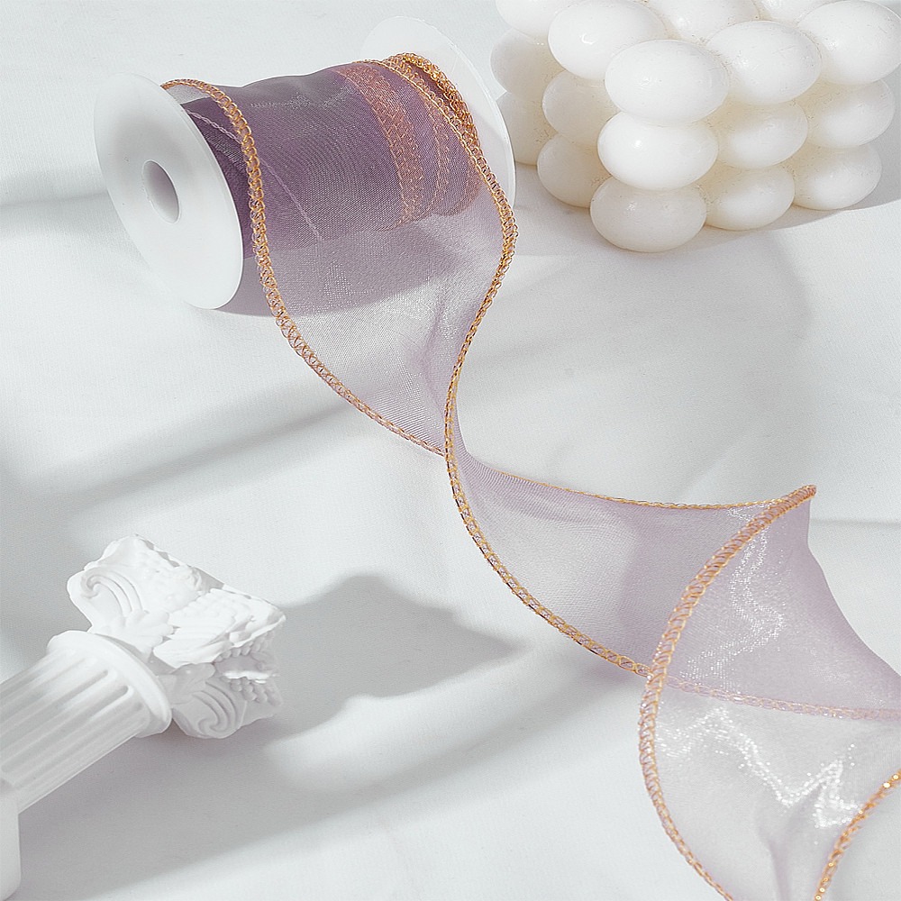 Organza Ribbon Spool - 5 Yards Polyester Organza Ribbons with