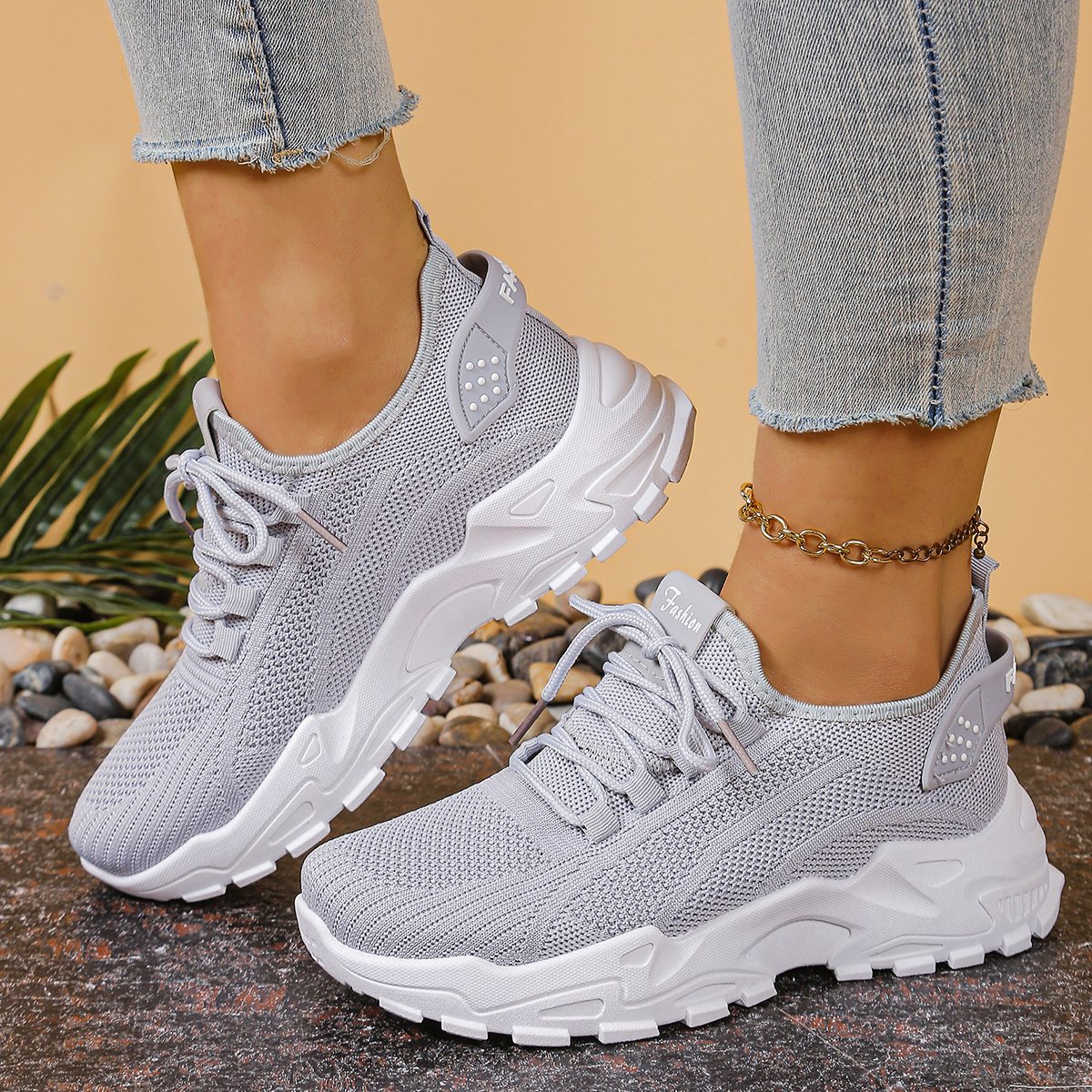 Guipure Lace Panel - Women's sports shoes 2026，Breathable single mesh
