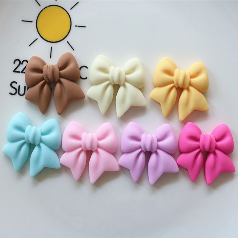 Embellishment Glue Craft - 10PCS 30*29mm Bowknot Resin Decoration Crafts