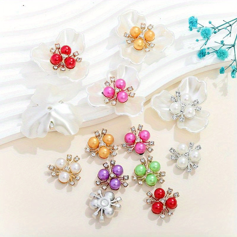 Sew On Rhinestone - 50Pcs Jewelry DIY Rhinestones Crystals Pearl