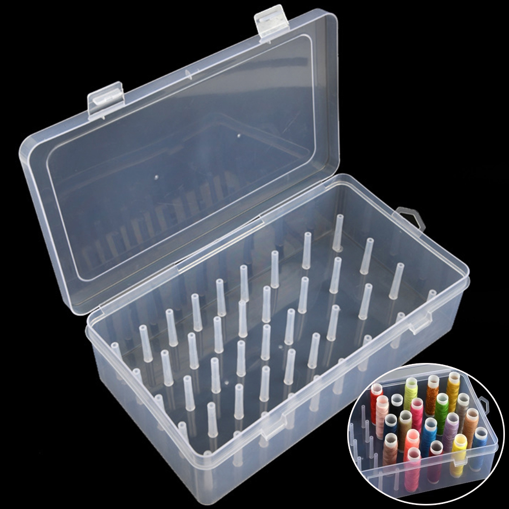Craft Embellishment Storage - New Sewing Thread Box 42 Pieces