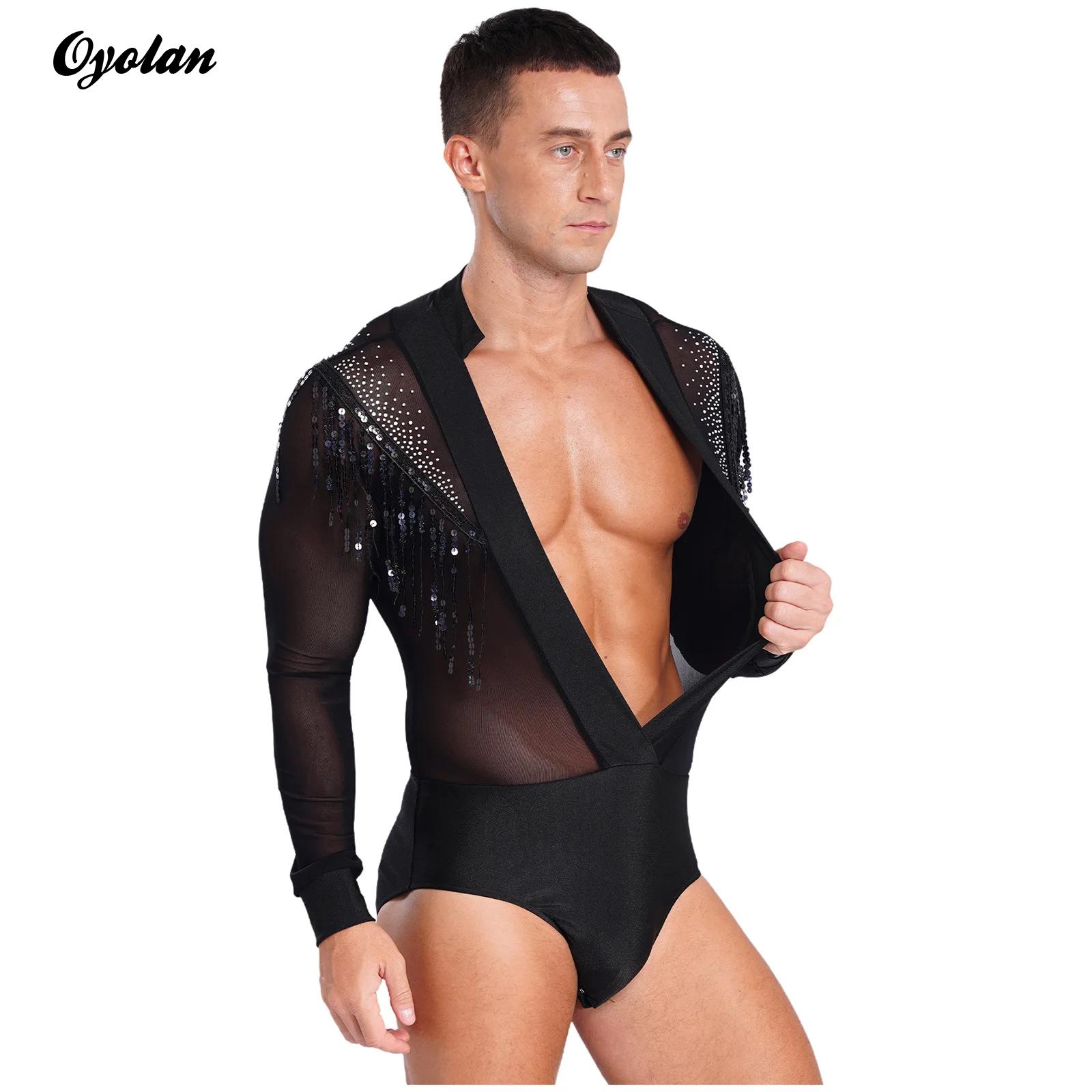 Rhinestone Banding Trim - Mens Latin Salsa Dance Performance Leotard