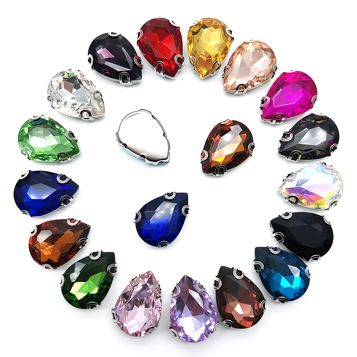 Sew On Rhinestone - Water Drop Crystal Glass Rhinestones with