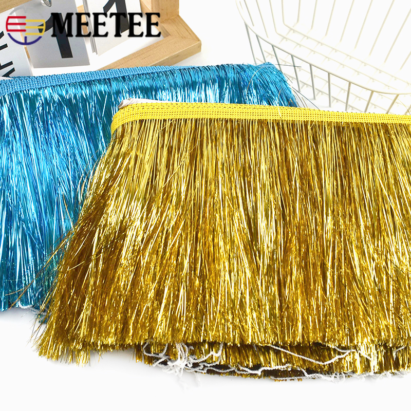 Fringe Ribbon Sewing - 10M 10/15/20cm Shiny Metallic Tassel Fringe