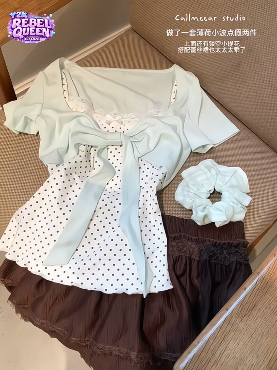 Elastic Lace Trim - Coquette Sweet Korean Fashion Fake 2