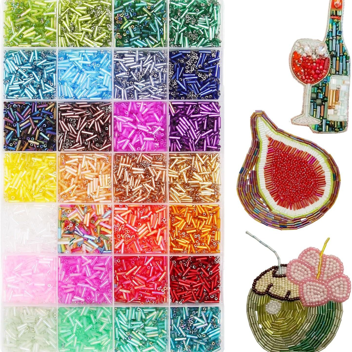 Craft Embellishment Storage - About 6720Pcs/Box 7mm 28 Colors of