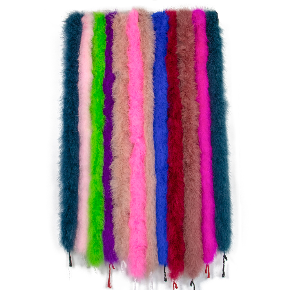 Feather Trim Marabou - 2M 50g Red Fluffy Turkey Marabou