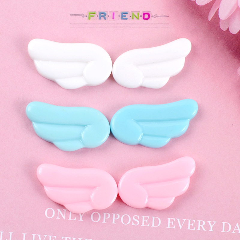 Embellishments For Scrapbooking - 10PCS Kawaii Cute Angel Wings Flatback
