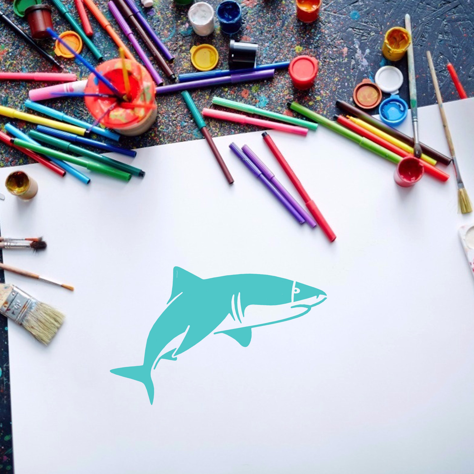 Craft Embellishment World - 16pcs Ocean World Painting Templates Reusable