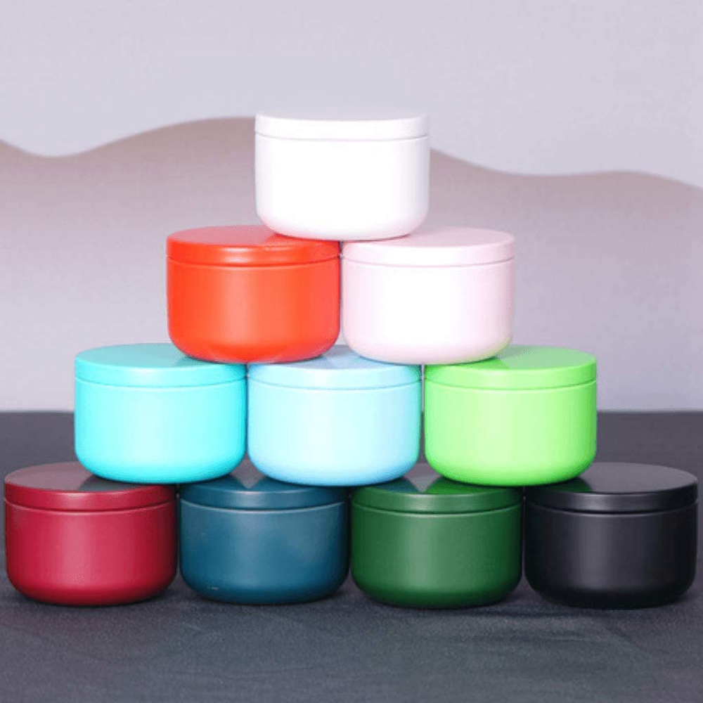 Craft Embellishment Storage - Tea Can with Airtight Lids Tinplate