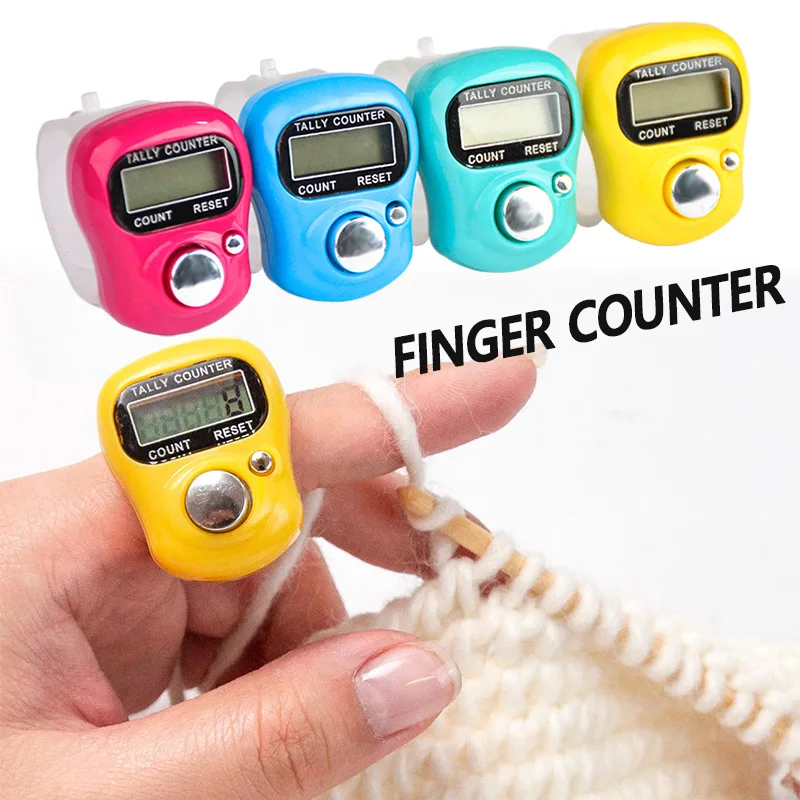Pom Pom Maker Tool - 2PCS Mini Electronic Finger Counter Hand