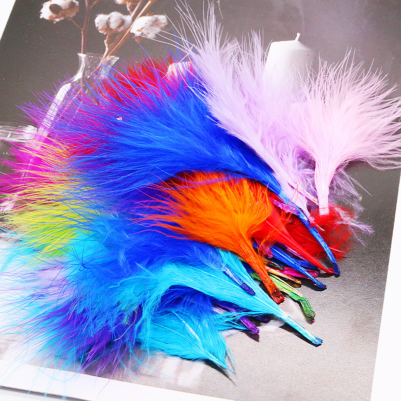 Feather Trim Marabou - 8-12cm Colored Plumas Natural Turkey Marabou