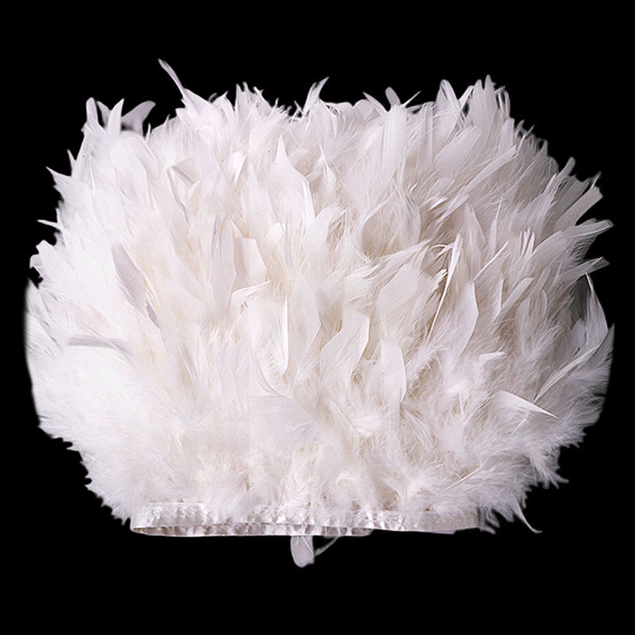 Feather Trim Marabou - 100CM Multi-Color Feather Trim | Pre-Punched