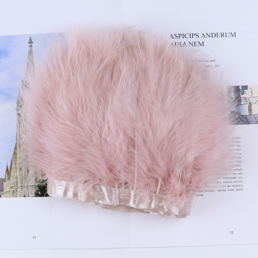 Feather Trim Marabou - 2M Fluffy Soft Natural Turkey Feather