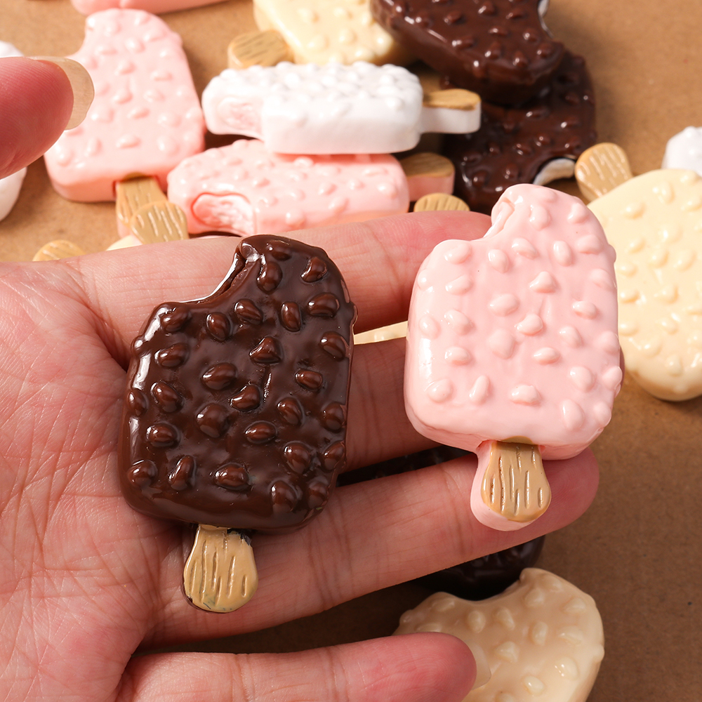 4pcs Simulation Food Ice Cream - Embellishments For Scrapbooking incelemesi ve fiyatı