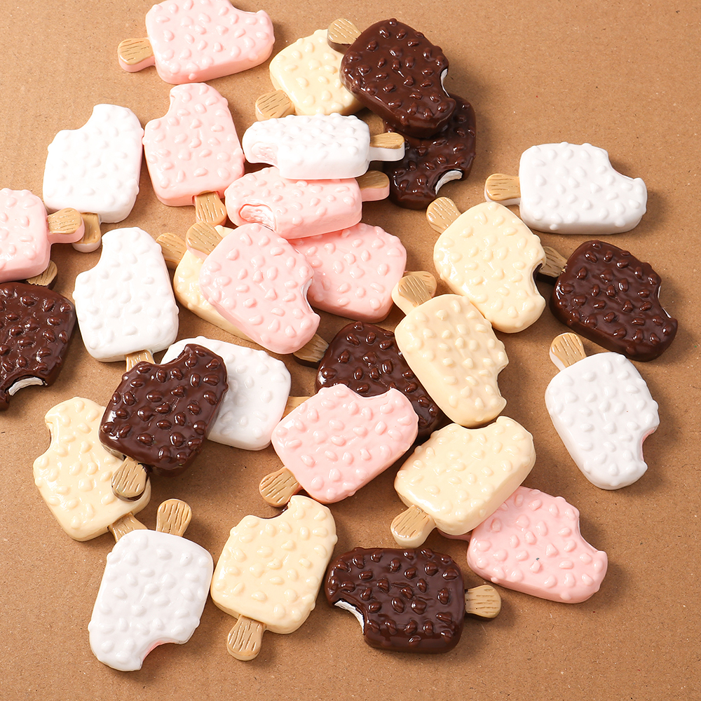 4pcs Simulation Food Ice Cream - Embellishments For Scrapbooking incelemesi ve fiyatı