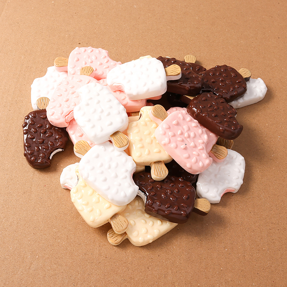 4pcs Simulation Food Ice Cream - Embellishments For Scrapbooking incelemesi ve fiyatı