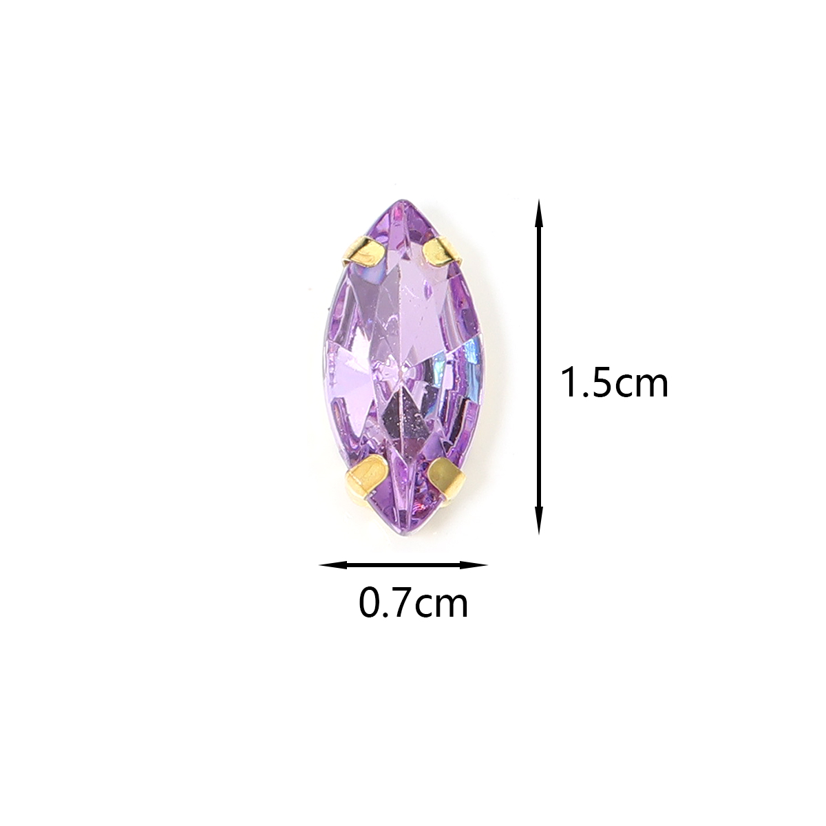 50pcs Horse Eye Shape Stainles - Sew On Rhinestone incelemesi ve fiyatı