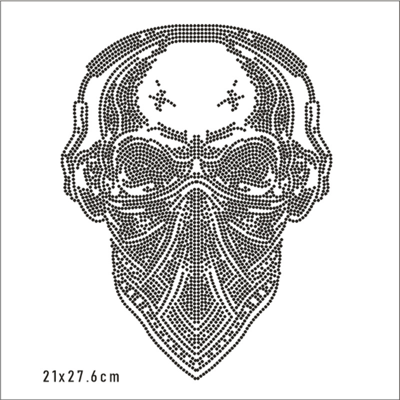 Skull Hotfix Strass Motif Cust - Hotfix Rhinestone Sheet incelemesi ve fiyatı