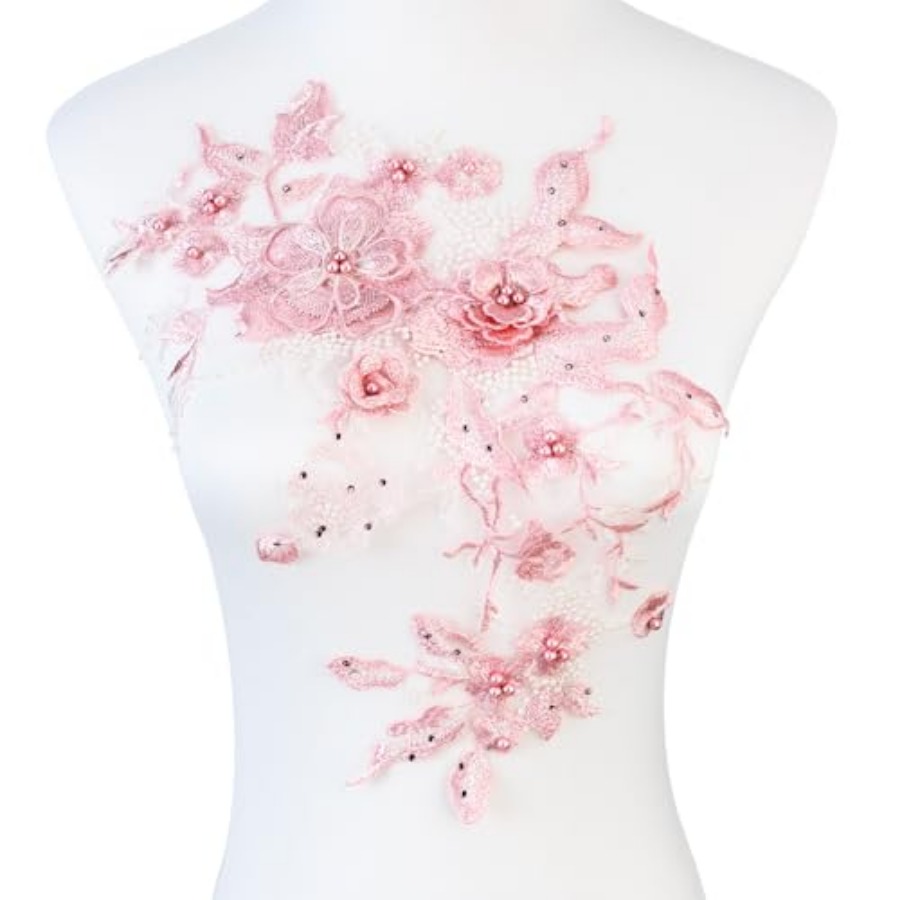 Colorful Flower Fabric Beaded  - Applique Patch Flower incelemesi ve fiyatı