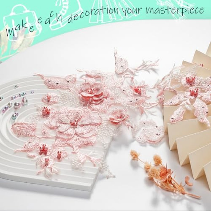 Colorful Flower Fabric Beaded  - Applique Patch Flower incelemesi ve fiyatı