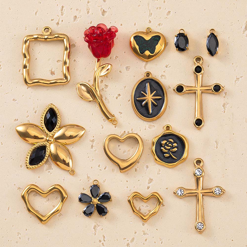 2pcs Stainless Steel Flower Cr - Embellishment Crafts incelemesi ve fiyatı
