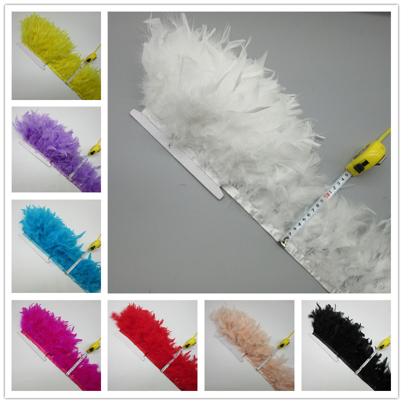 2 Yards Turkey Feather Trim Fl - Feather Trim Marabou incelemesi ve fiyatı