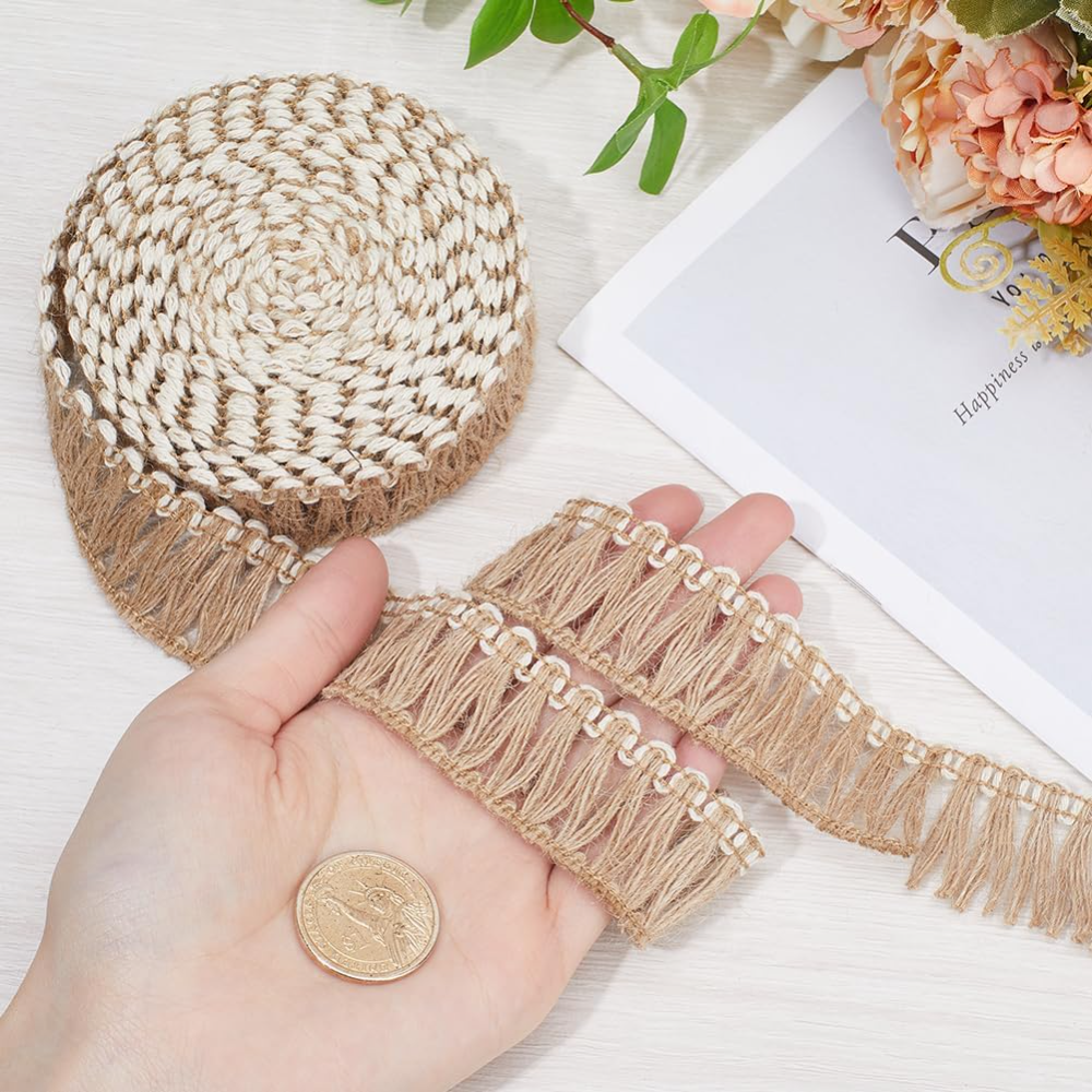 5 Meters Burlap Fringe Tassel  - Fringe Ribbon Sewing incelemesi ve fiyatı