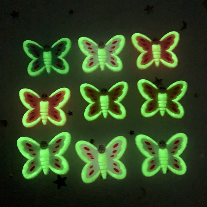 10pcs Cute Large butterfly PVC - Embellishment Glue Craft incelemesi ve fiyatı