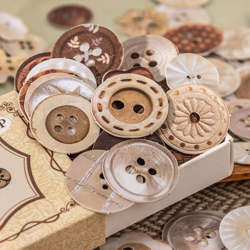 JIANQI 100 Sheets Button shape - Embellishments For Scrapbooking incelemesi ve fiyatı