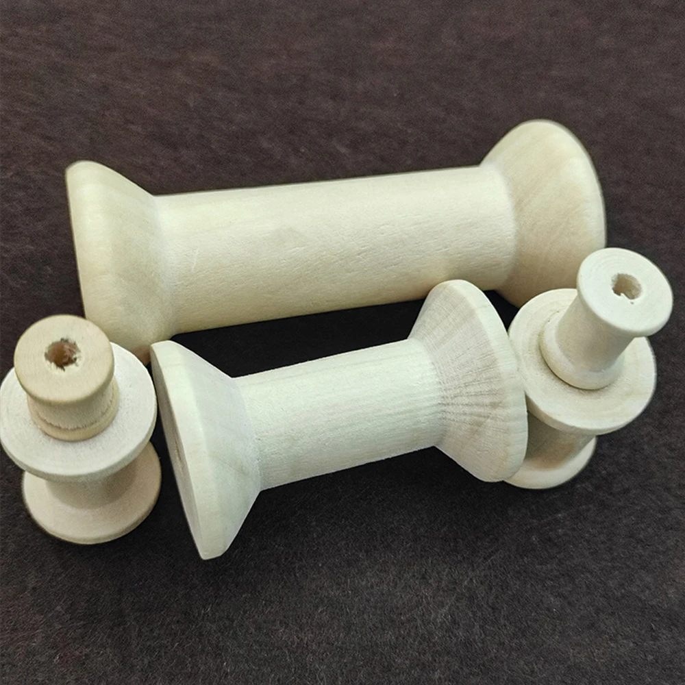 10/5Pcs Mini Wooden Bobbins Em - Organza Ribbon Spool incelemesi ve fiyatı