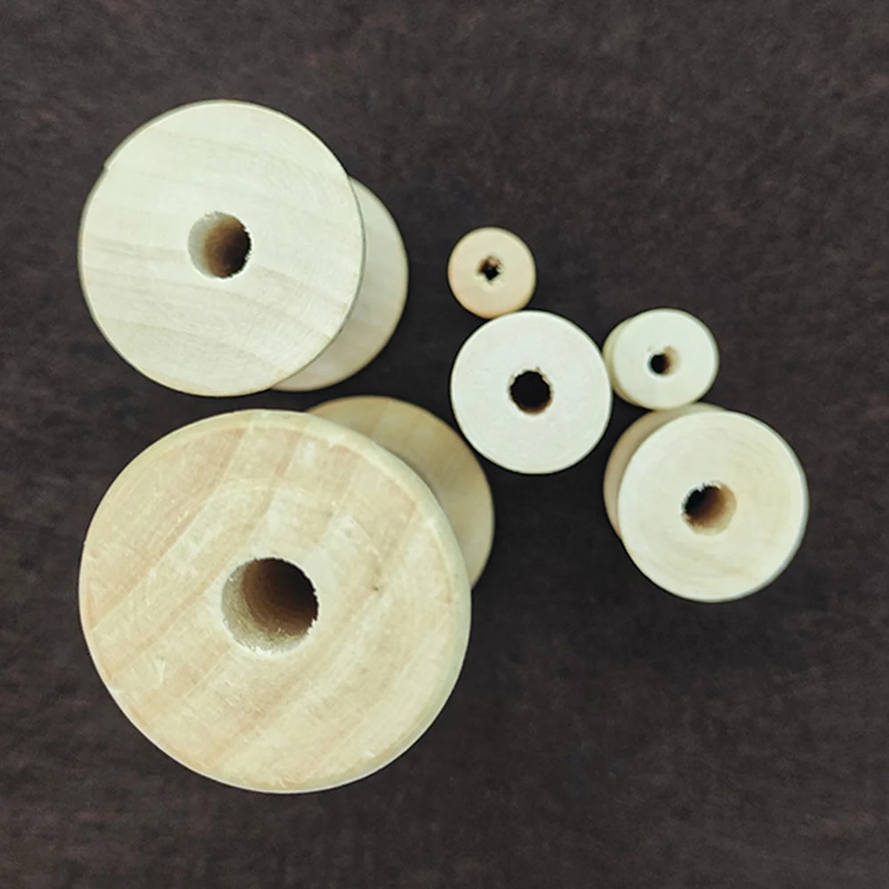 10/5Pcs Mini Wooden Bobbins Em - Organza Ribbon Spool incelemesi ve fiyatı