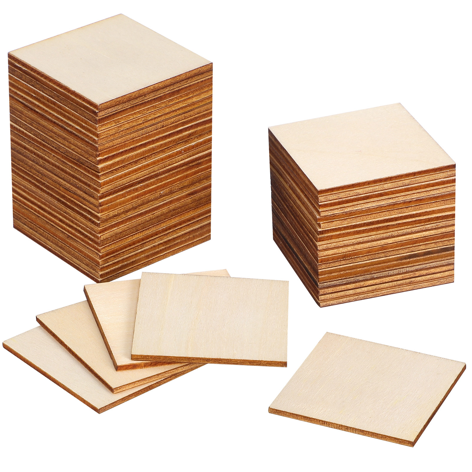 50Pcs Wooden Star Slices Squar - Craft Embellishment incelemesi ve fiyatı