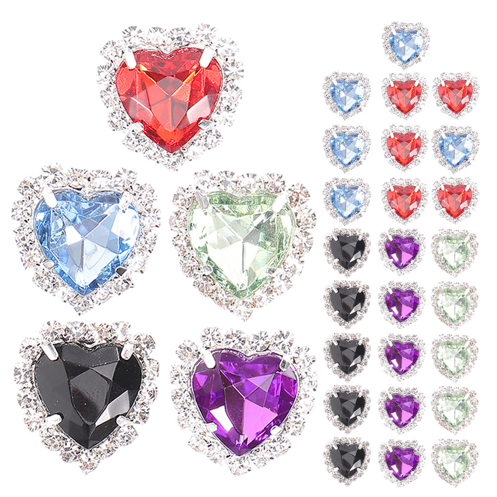 30Pcs Heart Rhinestones Sew-on - Sew On Rhinestone incelemesi ve fiyatı