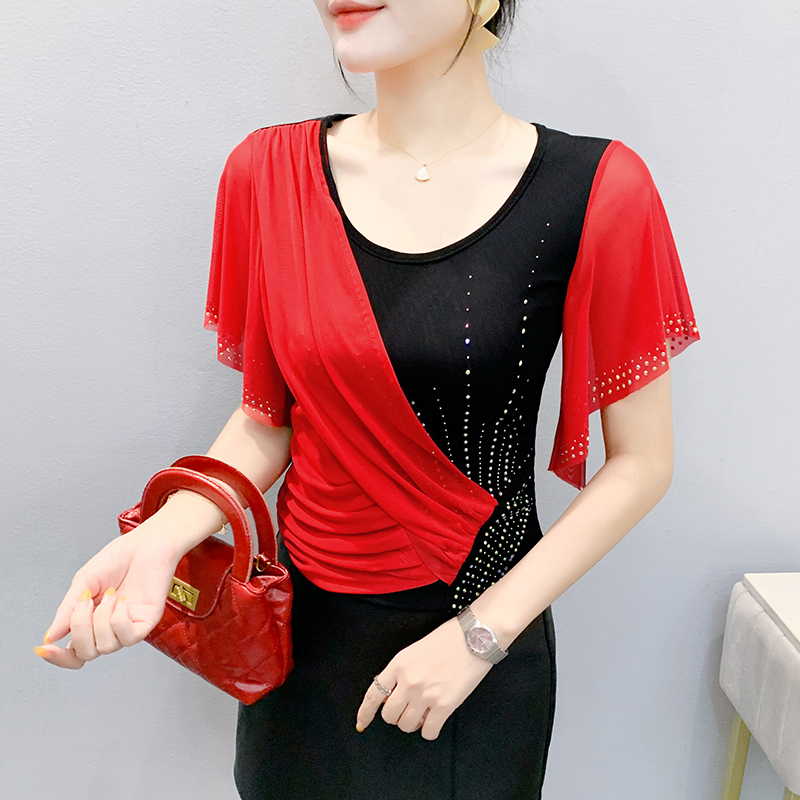 2025 Summer Women's Mesh Top:  - Beaded Trim Fringe incelemesi ve fiyatı